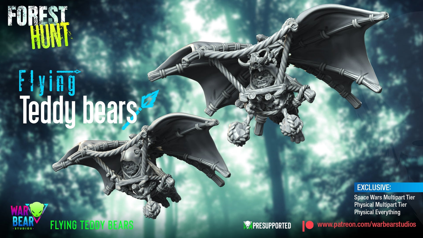 Forest Hunt Flying Teddy Bears | Warbear Studios 28mm SciFi Wargaming Miniatures Role Playing Miniatures