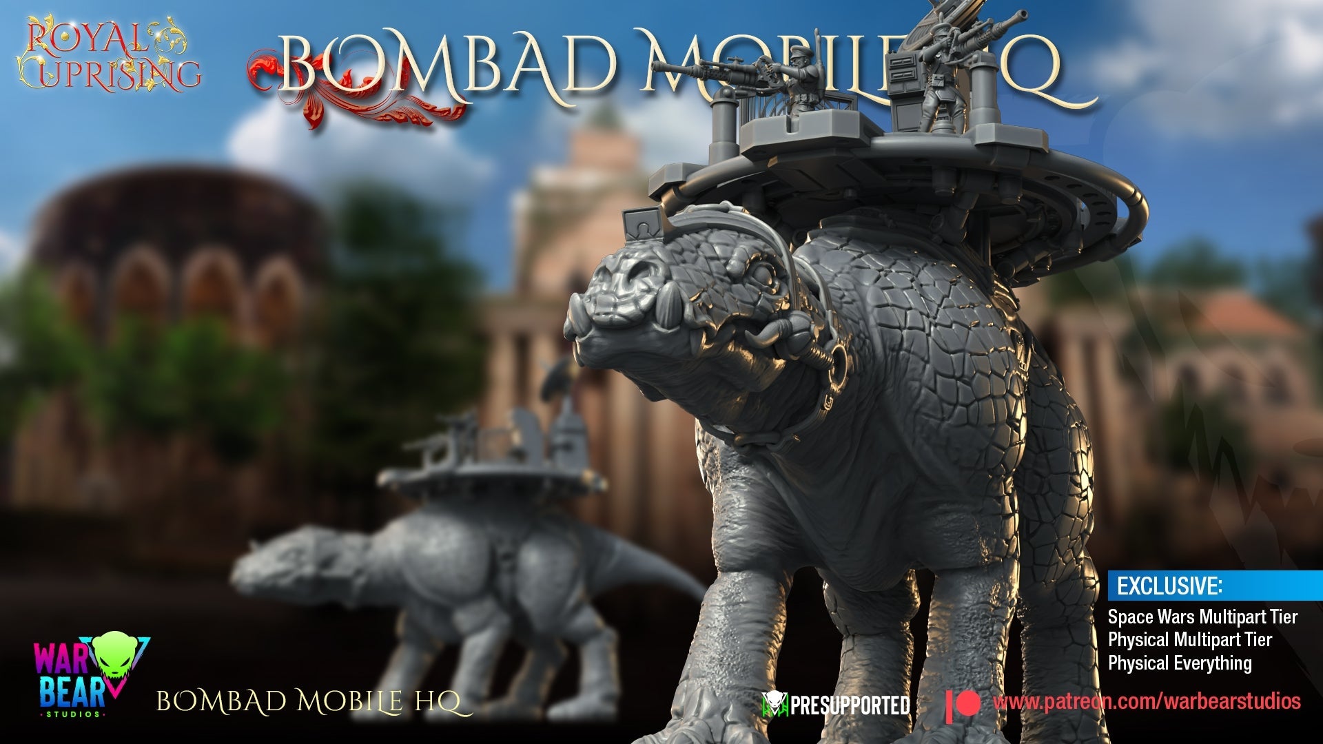 Royal Uprising Bombad Mobile HQ | Warbear Studios 28mm SciFi Wargaming Miniatures Role Playing Miniatures