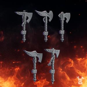Pactum Aeturnum Knight Axes | DakkaDakka.store Grimdark Wargaming Miniatures Role Playing Miniatures