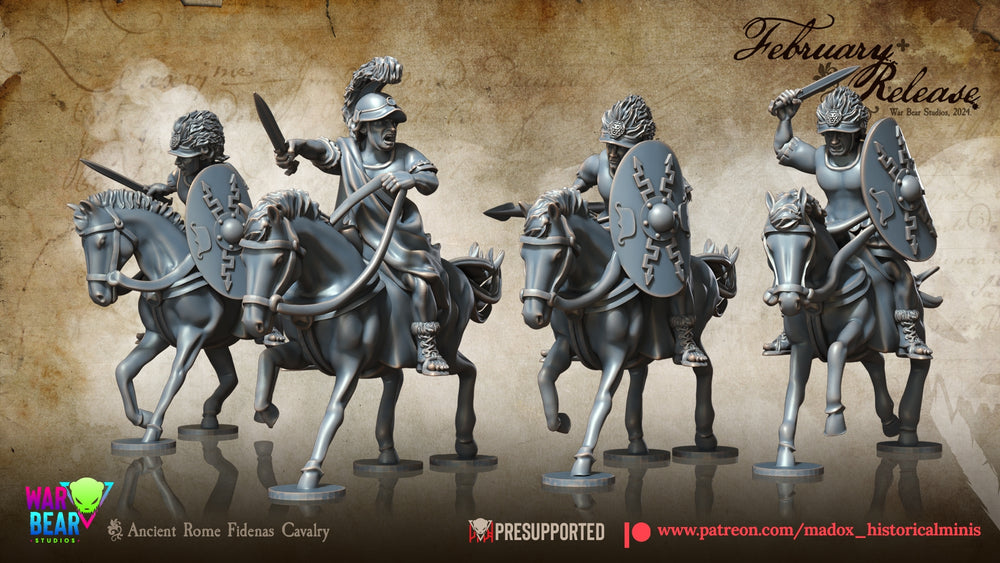 Ancient Roman Fidenas Cavalry | Warbear Studios 28mm Historical Wargaming Miniatures