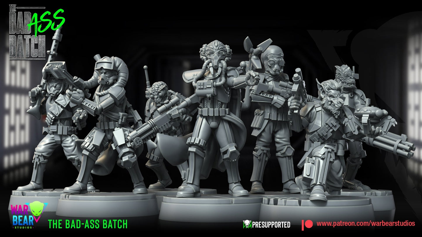 The Bad-Ass Batch | Warbear Studios 28mm SciFi Wargaming Miniatures Role Playing Miniatures