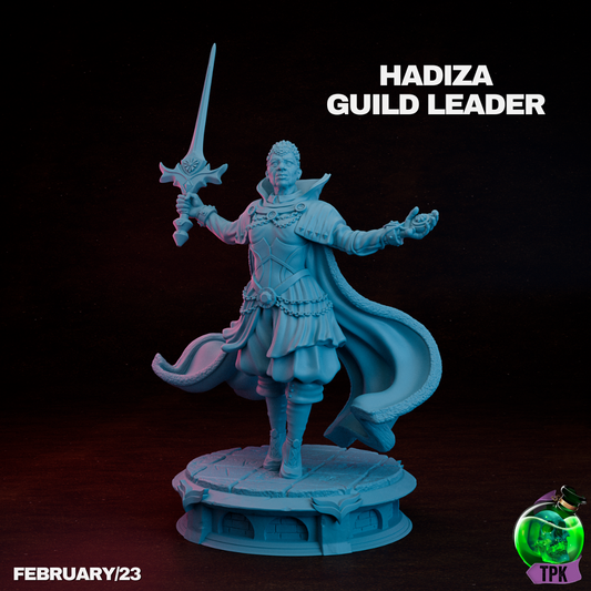 Guild Leader Hadiza | TPK Lab 32mm Fantasy Tabletop RPG Miniatures Role Playing Miniatures