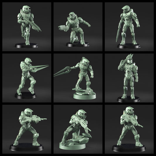 Spartans |Galactic Armory 32mm SCI-FI Wargaming Miniatures Role Playing Miniatures