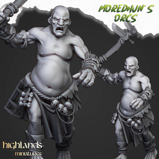 Moredhun’s Feral Orcs Giant | Highlands Miniatures 28/32mm Fantasy Wargaming Miniatures Role Playing Miniatures