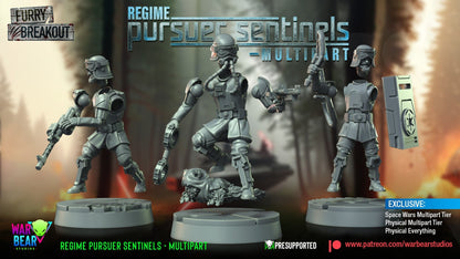 Breakout Regime Pursuer Sentinels Build Kit | Warbear Studios 28mm SciFi Wargaming Miniatures Role Playing Miniatures