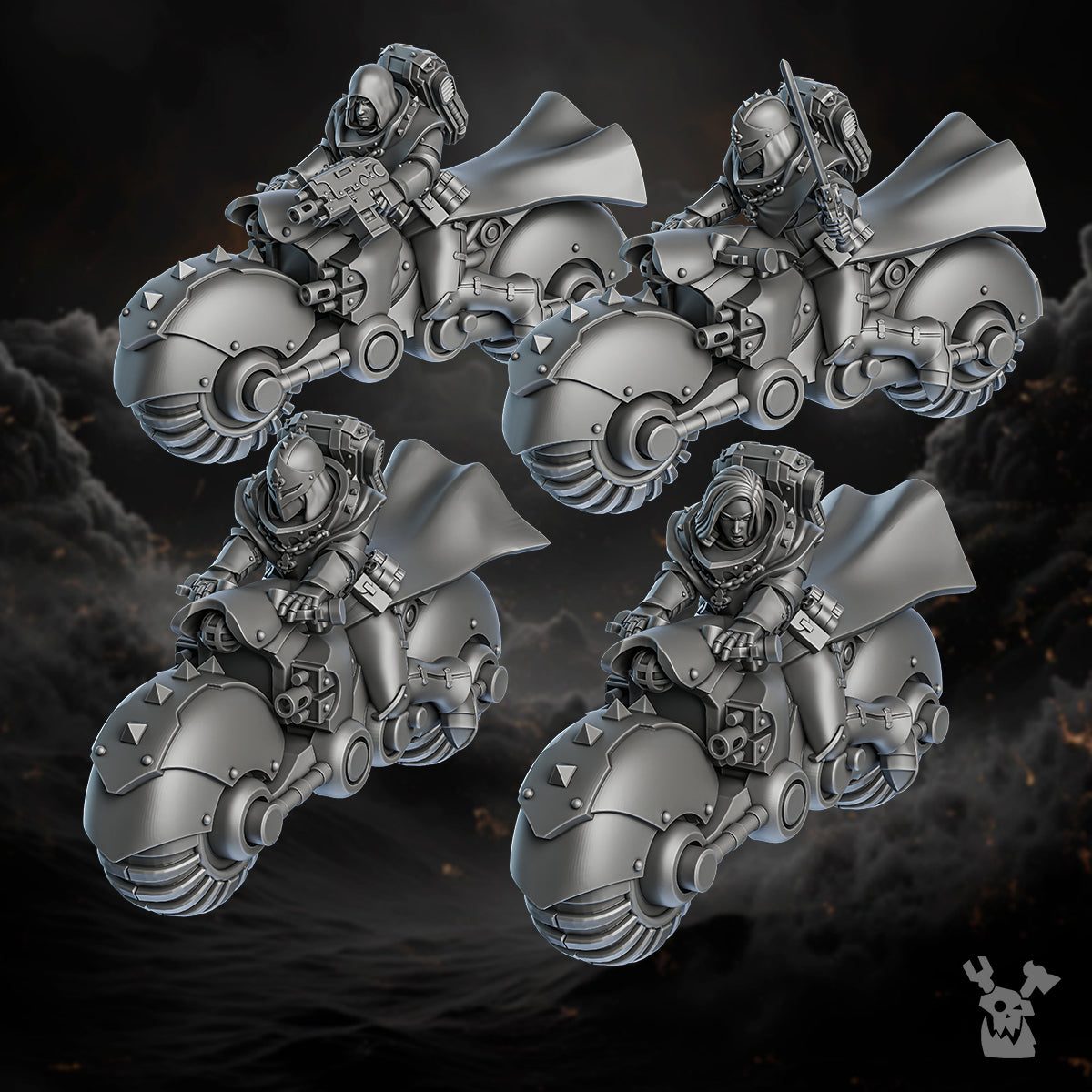 Order of Repentance Biker Squad | DakkaDakka.store Grimdark Wargaming Miniatures Role Playing Miniatures