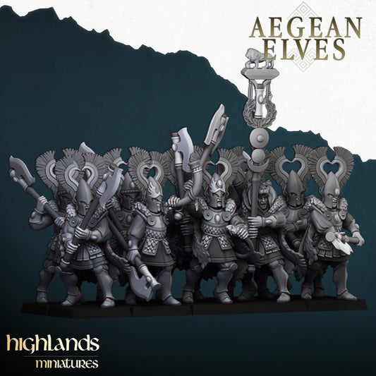 Aegean Elves Nemean Lions | Highlands Miniatures 28/32mm Fantasy Wargaming Miniatures Role Playing Miniatures