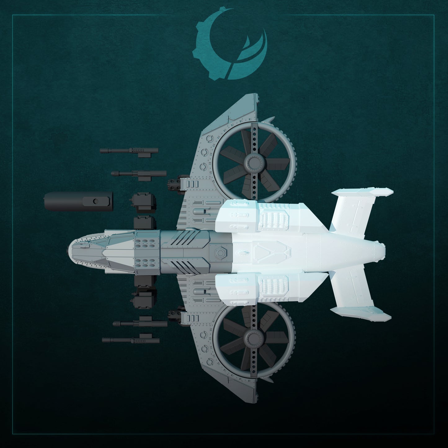 RAIJU VTOL STORMHAWK-STORMTALON CONVERSTION KIT | Maelstrom Designworks Grimdark Wargaming Miniatures