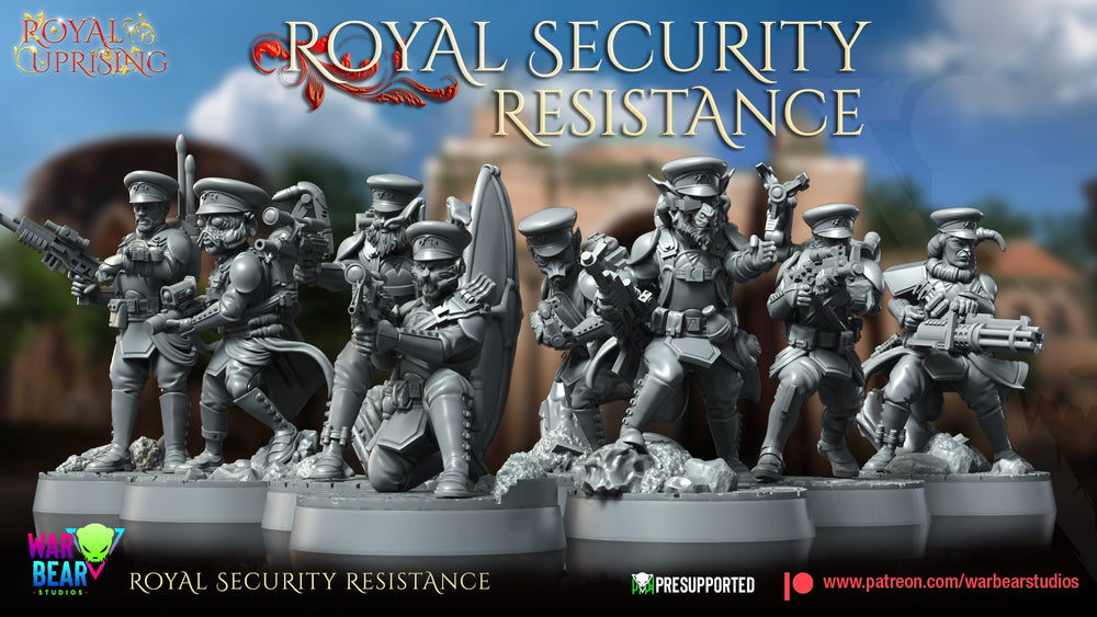Royal Uprising Royal Security | Warbear Studios 28mm SciFi Wargaming Miniatures