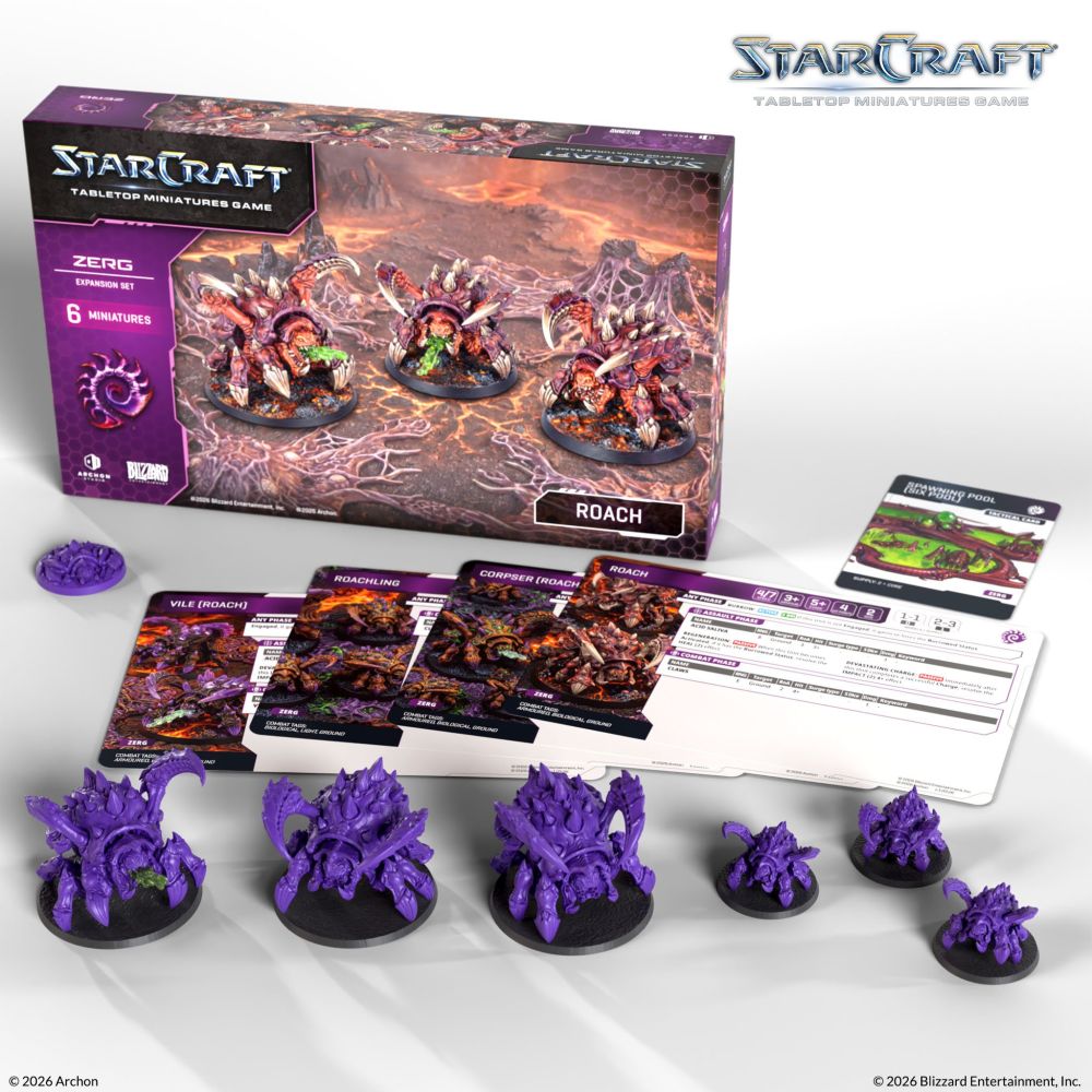 Starcraft Miniatures Games: Zerg - Roach - Expansion Set