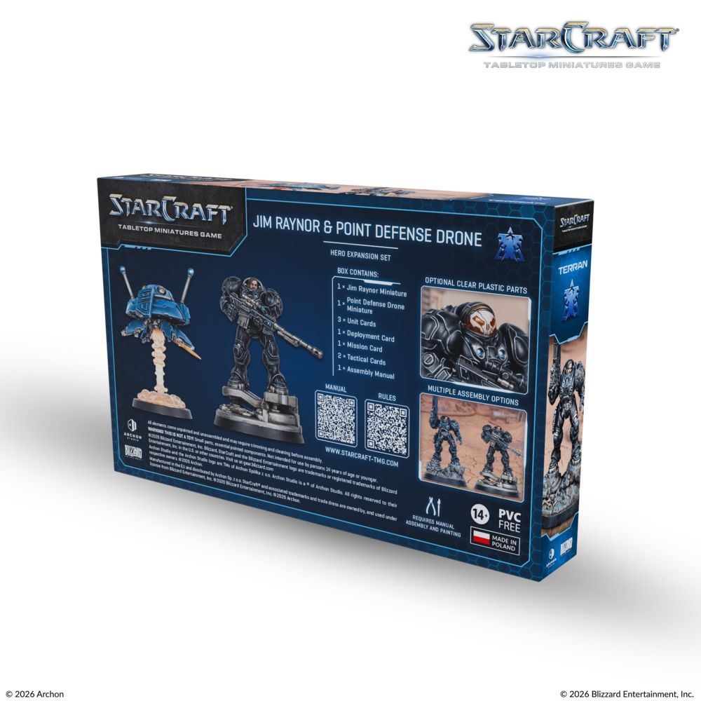 Starcraft Miniatures Games: Terran - Jim Raynor (Raynor's Raiders) - Hero Expansion Set