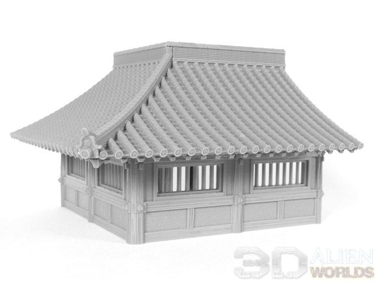 Feudal Japan Temple Walls | 3DAlienWorlds Fantasy and Historical Wargaming Terrain