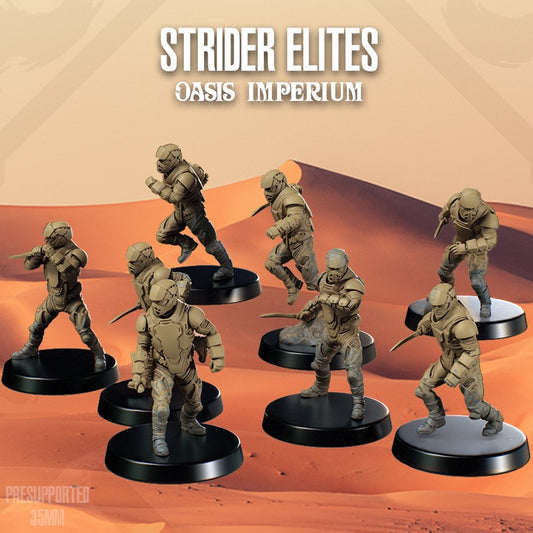 Oasis Imperium: Strider Elites | Skullforge Studios 32mm Wargaming Miniatures Role Playing Miniatures