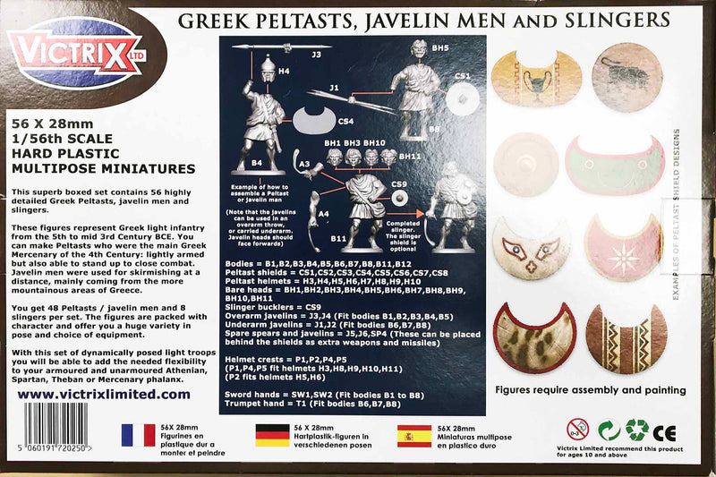 Greek Peltasts, Javelin Men and Slingers