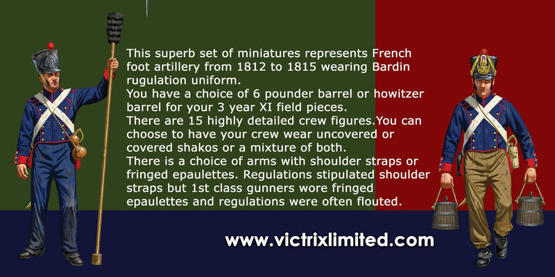 Napoleonic French Artillery 1812 to 1815