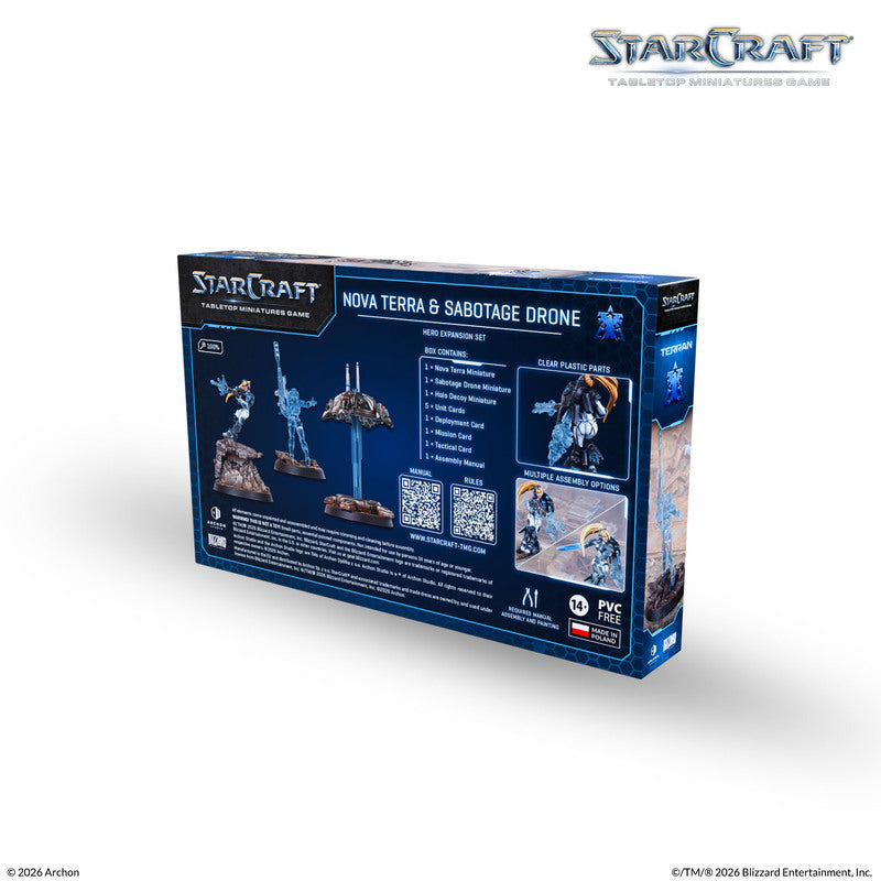 Starcraft Miniatures Games: Terran - Nova Terra - Hero Expansion Set