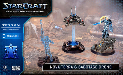 Starcraft Miniatures Games: Terran - Nova Terra - Hero Expansion Set