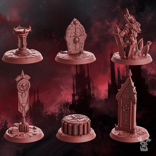 Crimson Wings Objective Markers | DakkaDakka.store Grimdark Wargaming Miniatures Role Playing Miniatures