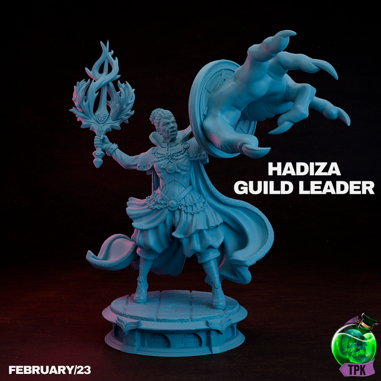 Guild Leader Hadiza 2 | TPK Lab 32mm Fantasy Tabletop RPG Miniatures