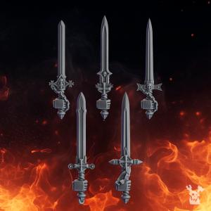 Pactum Aeturnum Crusader Swords | DakkaDakka.store Grimdark Wargaming Miniatures Role Playing Miniatures