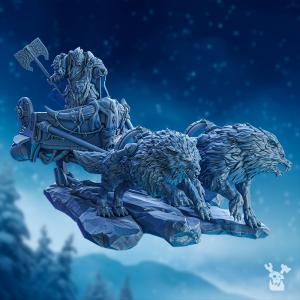 Stormbringers 2.0 Cand Marr on Wolf Chariot | DakkaDakka.store Grimdark Wargaming Miniatures Role Playing Miniatures