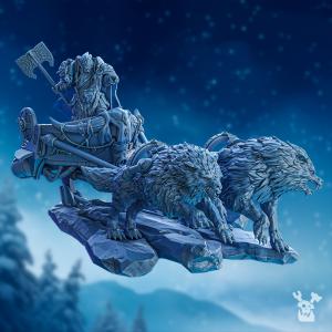 Stormbringers 2.0 Cand Marr on Wolf Chariot | DakkaDakka.store Grimdark Wargaming Miniatures