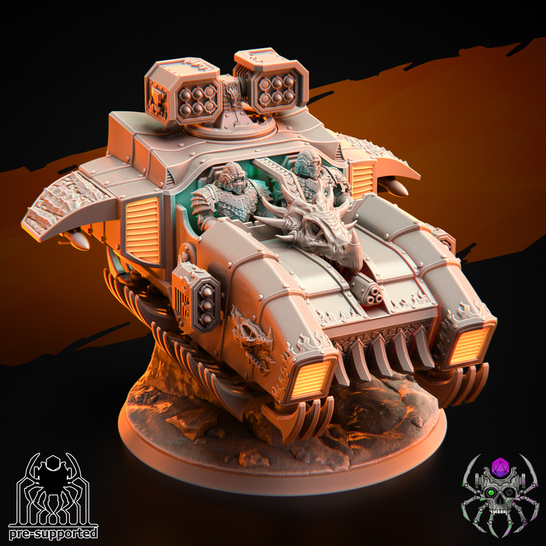 Flame Lizards Hover Speeder | EightLegsMiniatures Grimdark Wargaming Miniatures