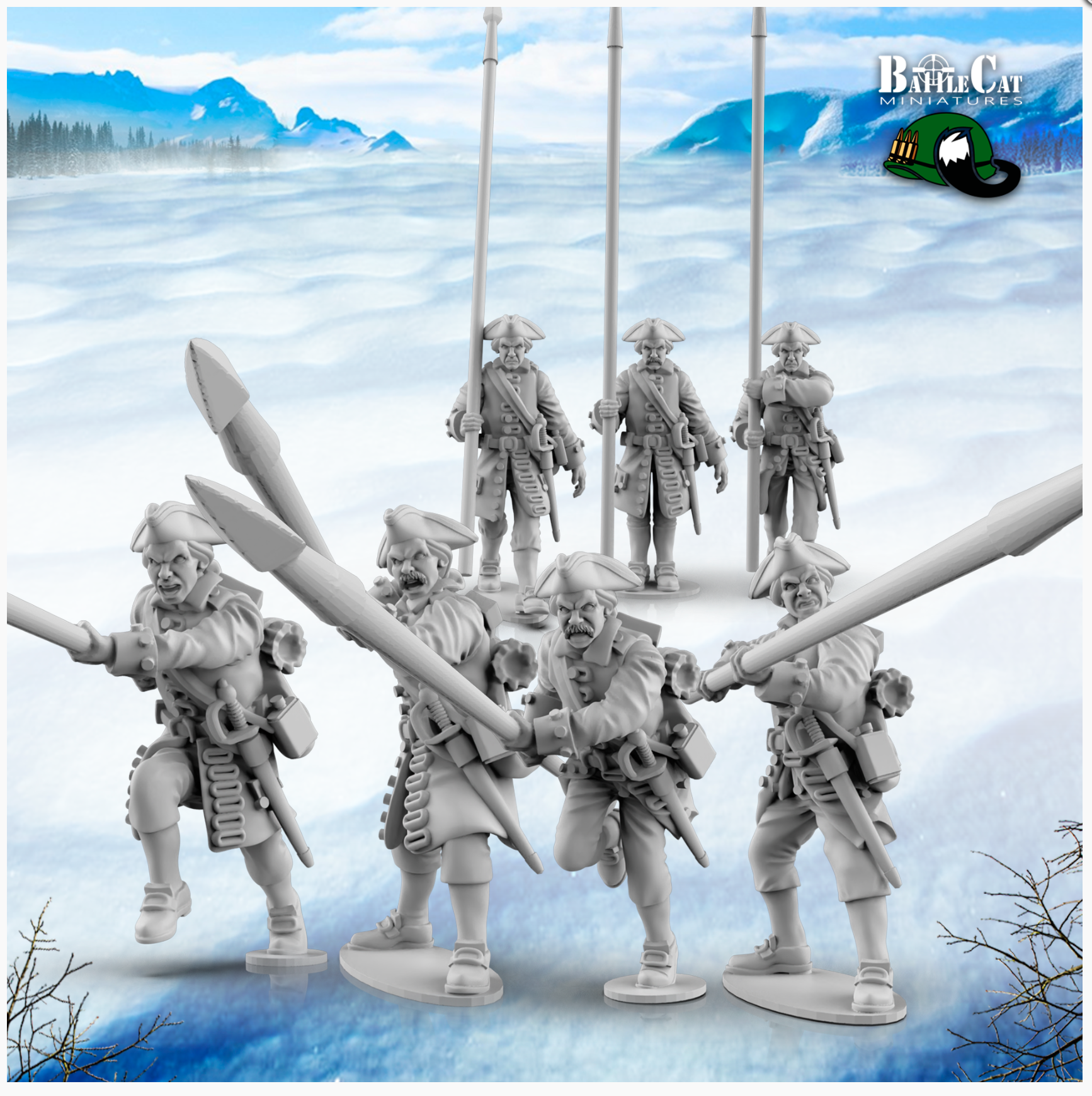 GNW Swedish Pikemen | Battlecat 28mm Historical Wargaming Miniatures Role Playing Miniatures