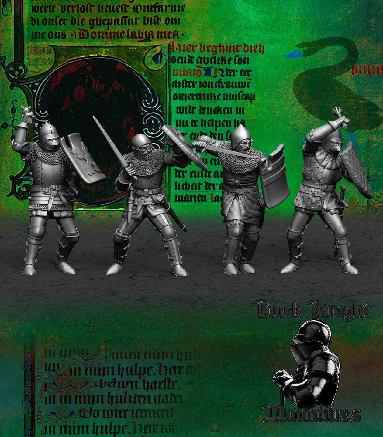15th Century Hussite Foot Knights Hand Weapons | Black Knight Miniatures 28mm Historical Wargaming Miniatures Role