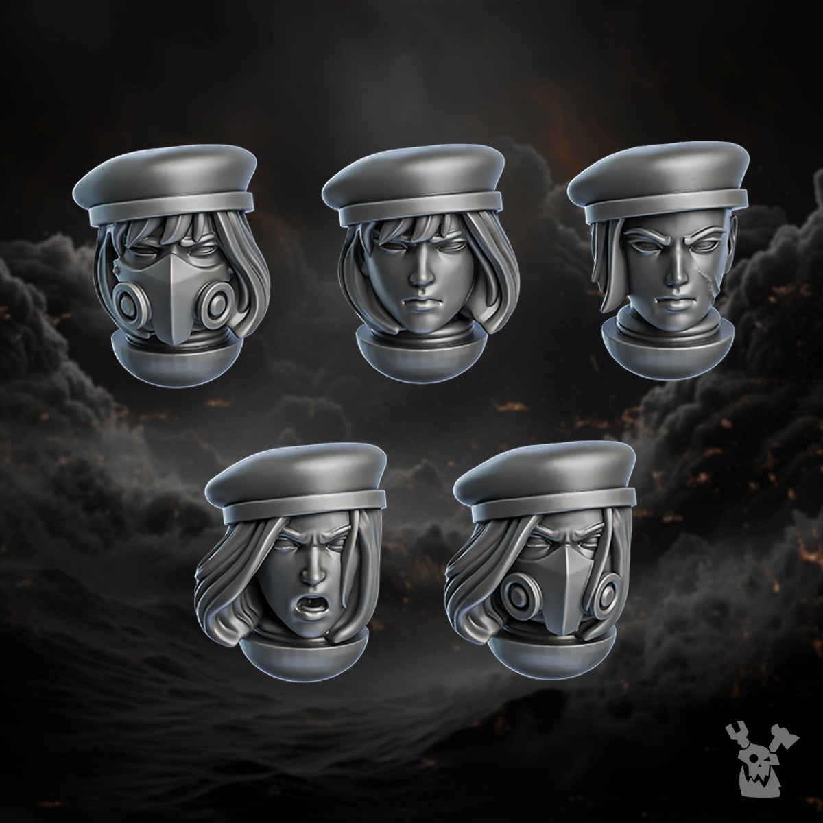 Order of Repentance Head Bits | DakkaDakka.store Grimdark Wargaming Miniatures Role Playing Miniatures