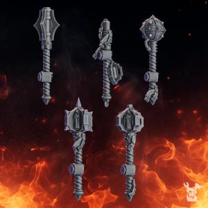 Pactum Aeturnum Knight Maces | DakkaDakka.store Grimdark Wargaming Miniatures Role Playing Miniatures