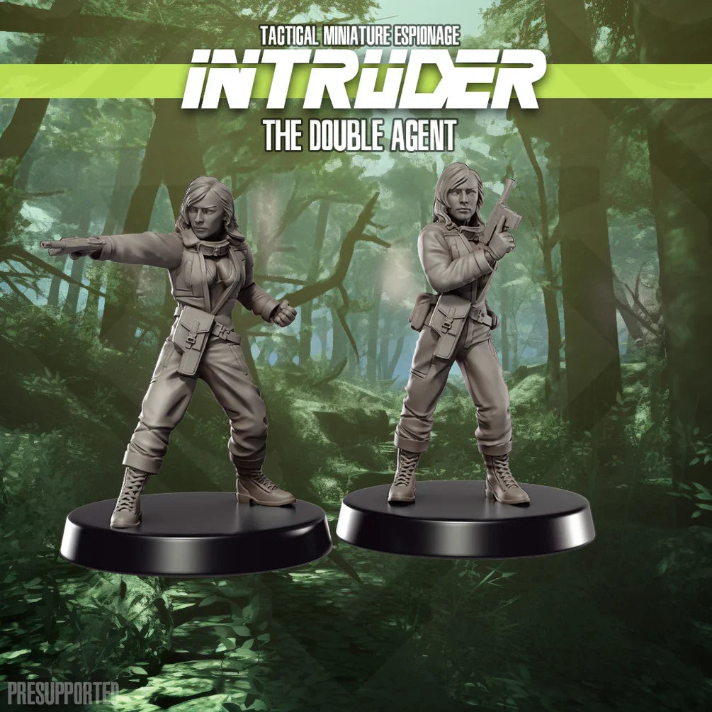 Intruder: Double Agent | Skullforge Studios 32mm Ultramodern Wargaming Miniatures Role Playing Miniatures