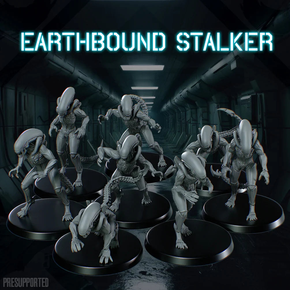 Earthbound Stalkers | Skullforge Studios 32mm SciFi Wargaming Miniatures Role Playing Miniatures