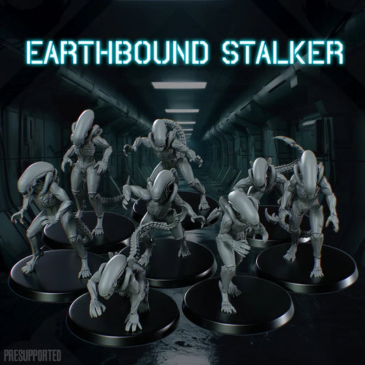 Earthbound Stalkers | Skullforge Studios 32mm SciFi Wargaming Miniatures Role Playing Miniatures