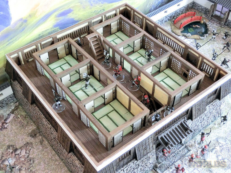 Feudal Japan 5 Level Castle | 3DAlienWorlds Fantasy and Historical Wargaming Terrain Role Playing Miniatures