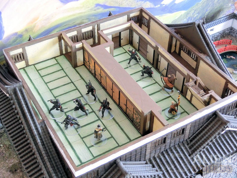 Feudal Japan 5 Level Castle | 3DAlienWorlds Fantasy and Historical Wargaming Terrain Role Playing Miniatures