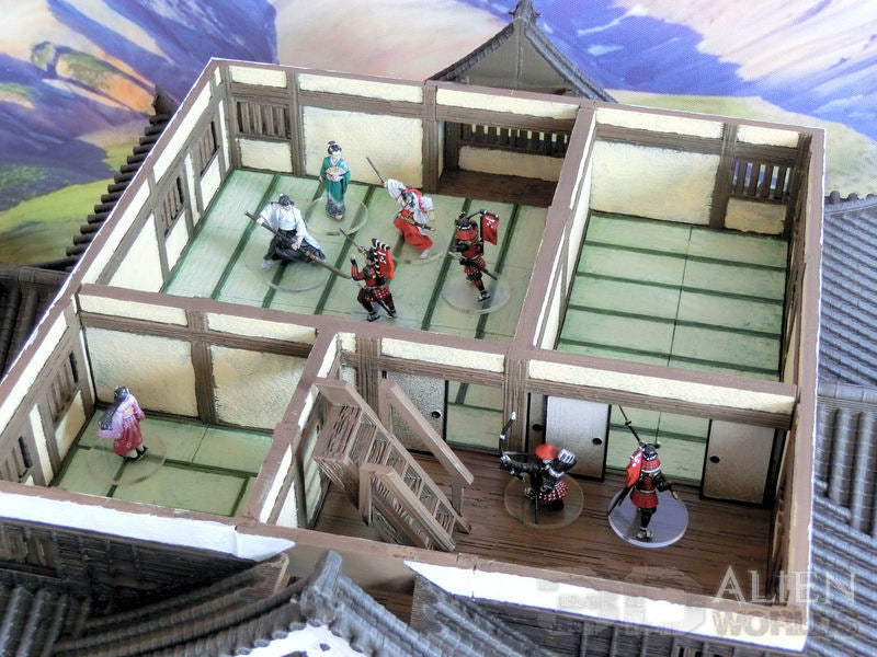 Feudal Japan 5 Level Castle | 3DAlienWorlds Fantasy and Historical Wargaming Terrain Role Playing Miniatures