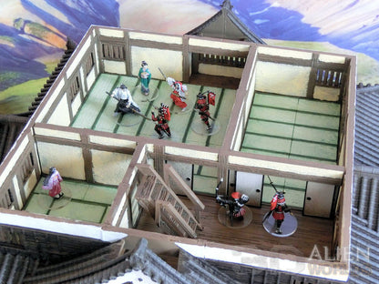 Feudal Japan 5 Level Castle | 3DAlienWorlds Fantasy and Historical Wargaming Terrain Role Playing Miniatures