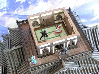 Feudal Japan 5 Level Castle | 3DAlienWorlds Fantasy and Historical Wargaming Terrain Role Playing Miniatures