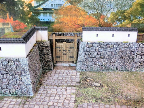 Feudal Japan Castle Walls Set | 3DAlienWorlds Fantasy and Historical Wargaming Terrain Role Playing Miniatures