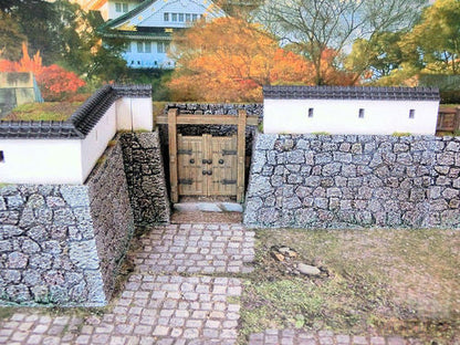 Feudal Japan Castle Walls Set | 3DAlienWorlds Fantasy and Historical Wargaming Terrain Role Playing Miniatures