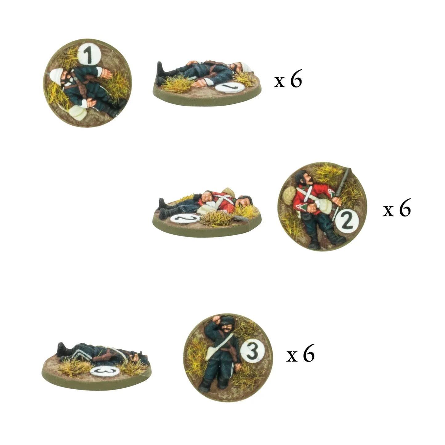 Epic Battles: Zulu - British Army Casualty Markers