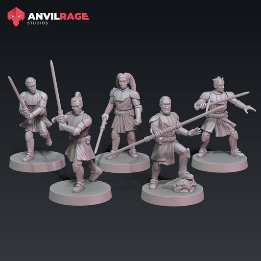 Force Knights | Anvilrage Galactic SciFi Miniatures 32mm 1/47 Legion Scale Role Playing Miniatures