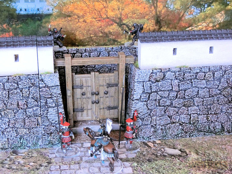 Feudal Japan Castle Walls Set | 3DAlienWorlds Fantasy and Historical Wargaming Terrain