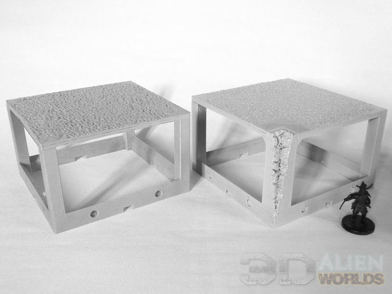 Feudal Japan Castle Walls Set | 3DAlienWorlds Fantasy and Historical Wargaming Terrain