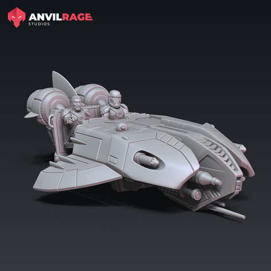 Replicator Manta Speeder | Anvilrage Galactic SciFi Miniatures 32mm 1/47 Legion Scale Role Playing Miniatures