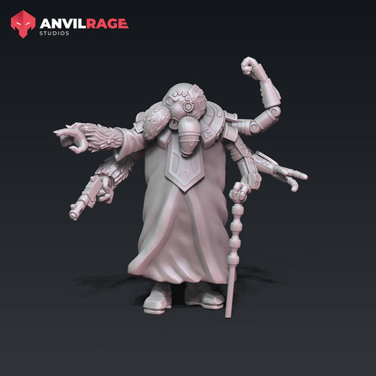 Spider Admiral | Anvilrage Galactic SciFi Miniatures 32mm 1/47 Legion Scale Role Playing Miniatures