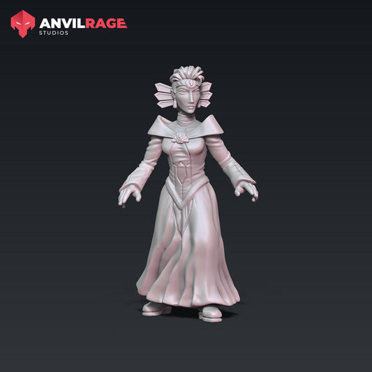 Duchess | Anvilrage Galactic SciFi Miniatures 32mm 1/47 Legion Scale Role Playing Miniatures