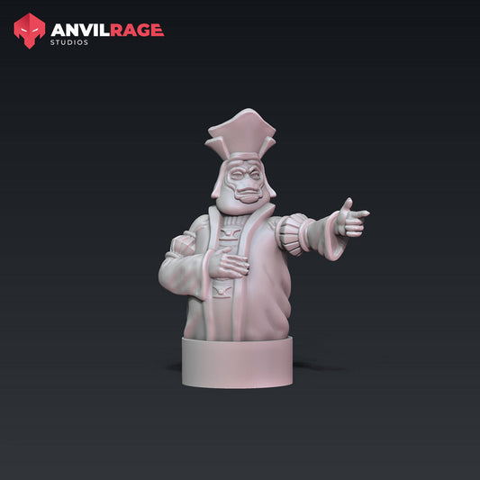 Big Boss Tank Commander | Anvilrage Galactic SciFi Miniatures 32mm 1/47 Legion Scale Role Playing Miniatures