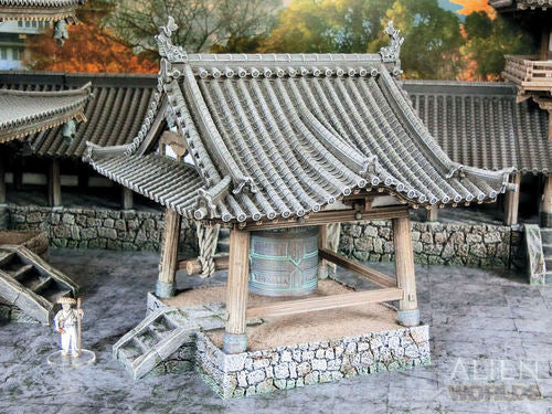 Feudal Japan Temple Bell | 3DAlienWorlds Fantasy and Historical Wargaming Terrain Role Playing Miniatures